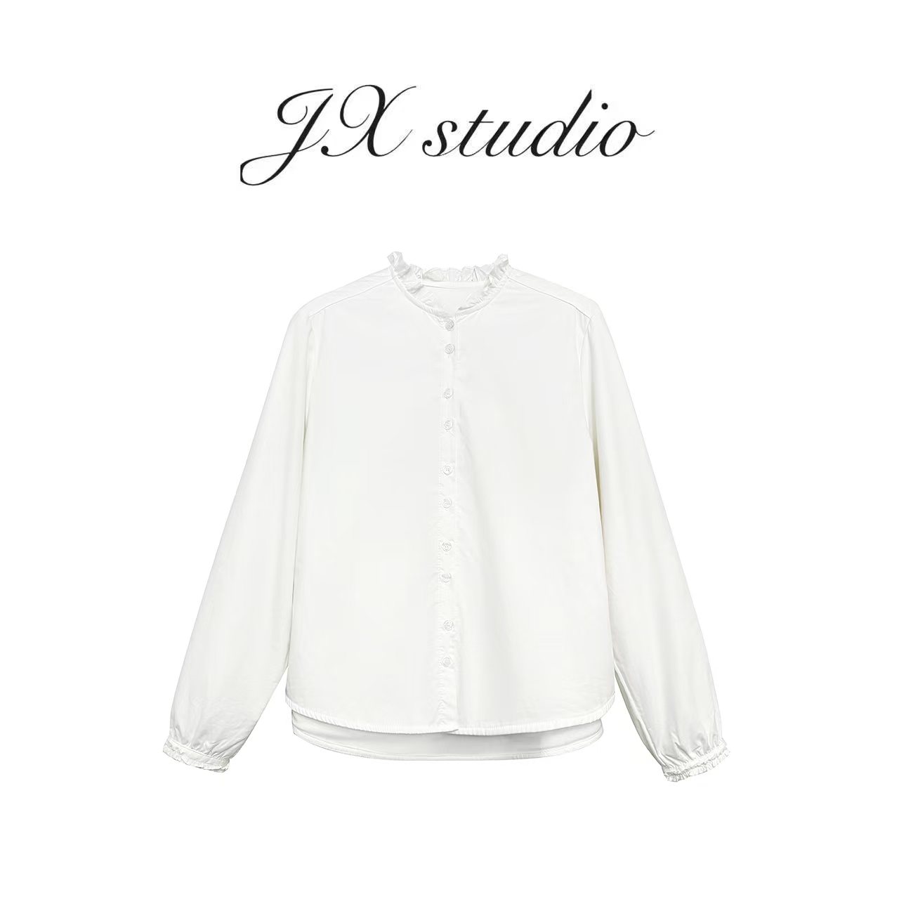 静贤【加绒衬衫】新款韩版百搭气质显瘦加绒衬衫