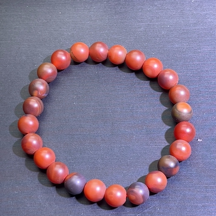 南红玛瑙未镶嵌手链8包浆