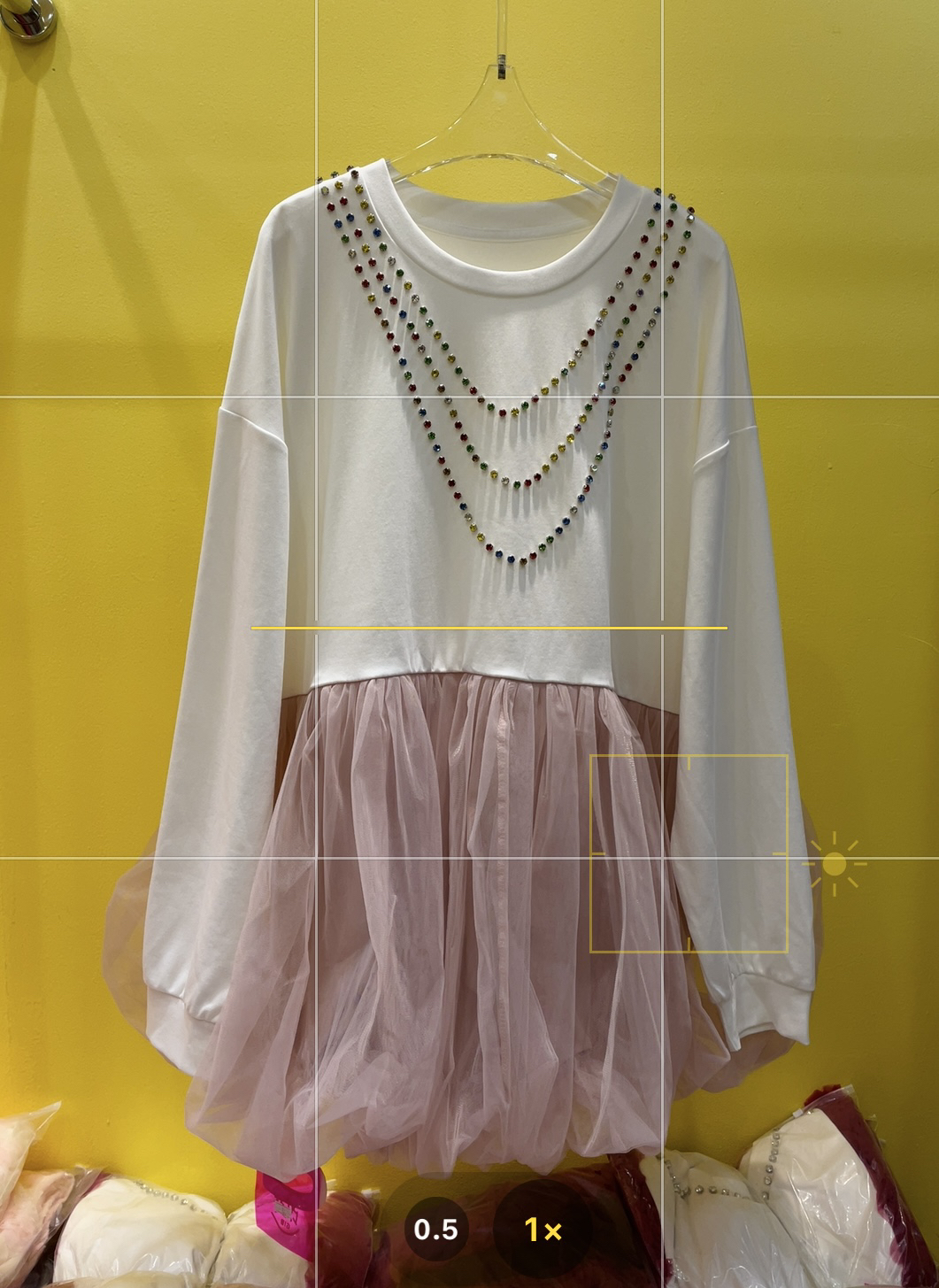 媛媛欧货  实拍改1231水钻花苞仙女显瘦大气百搭连衣裙