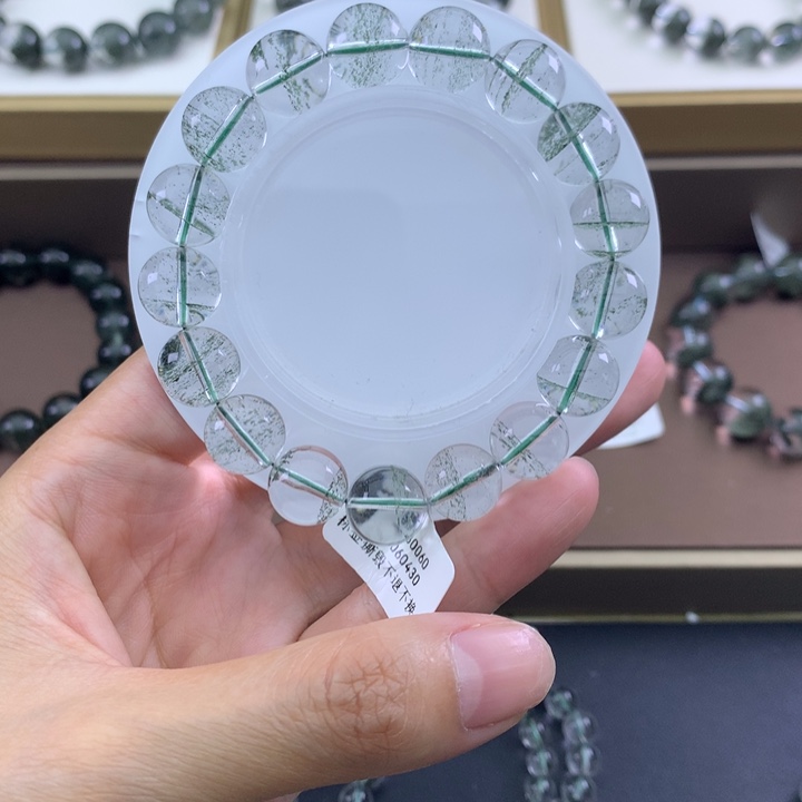 未镶嵌手链水晶绿幽灵