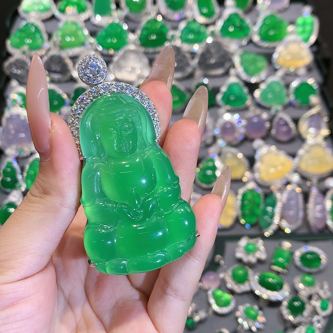 玛瑙/玉髓吊坠(赠链)银S925镀金镶嵌什*璇