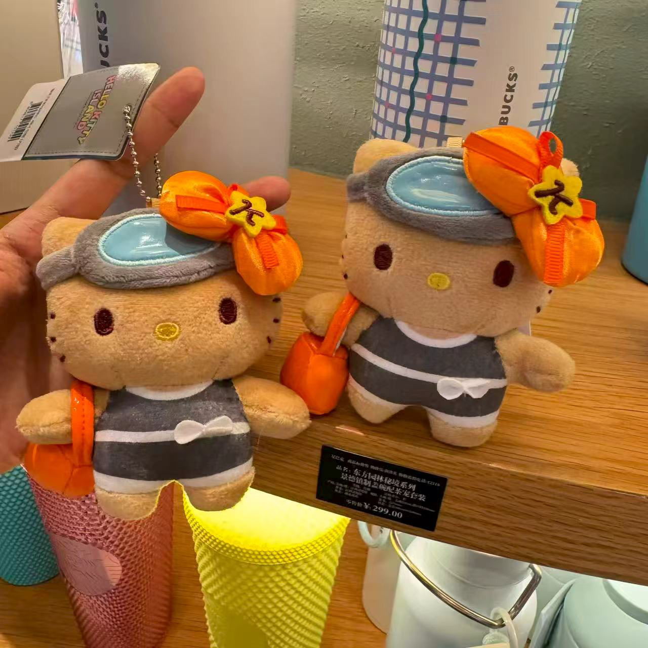 济州岛快闪店海女度假风kitty玩偶挂件包包挂饰挂包公仔