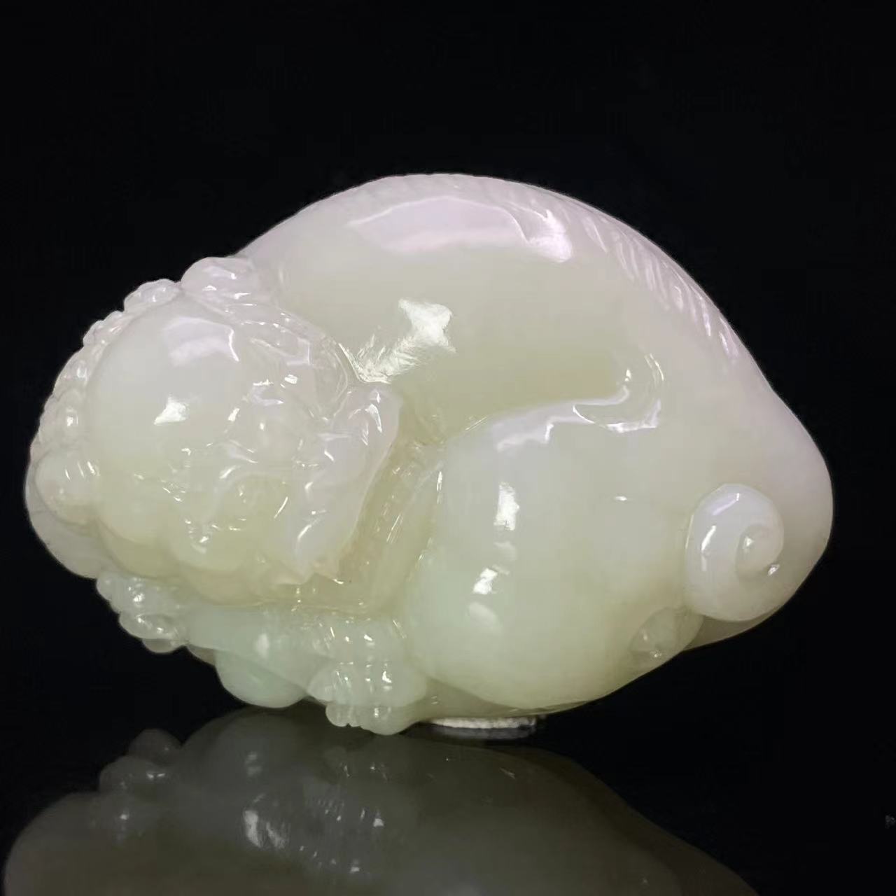 A530 和田玉手把件 YS641838 