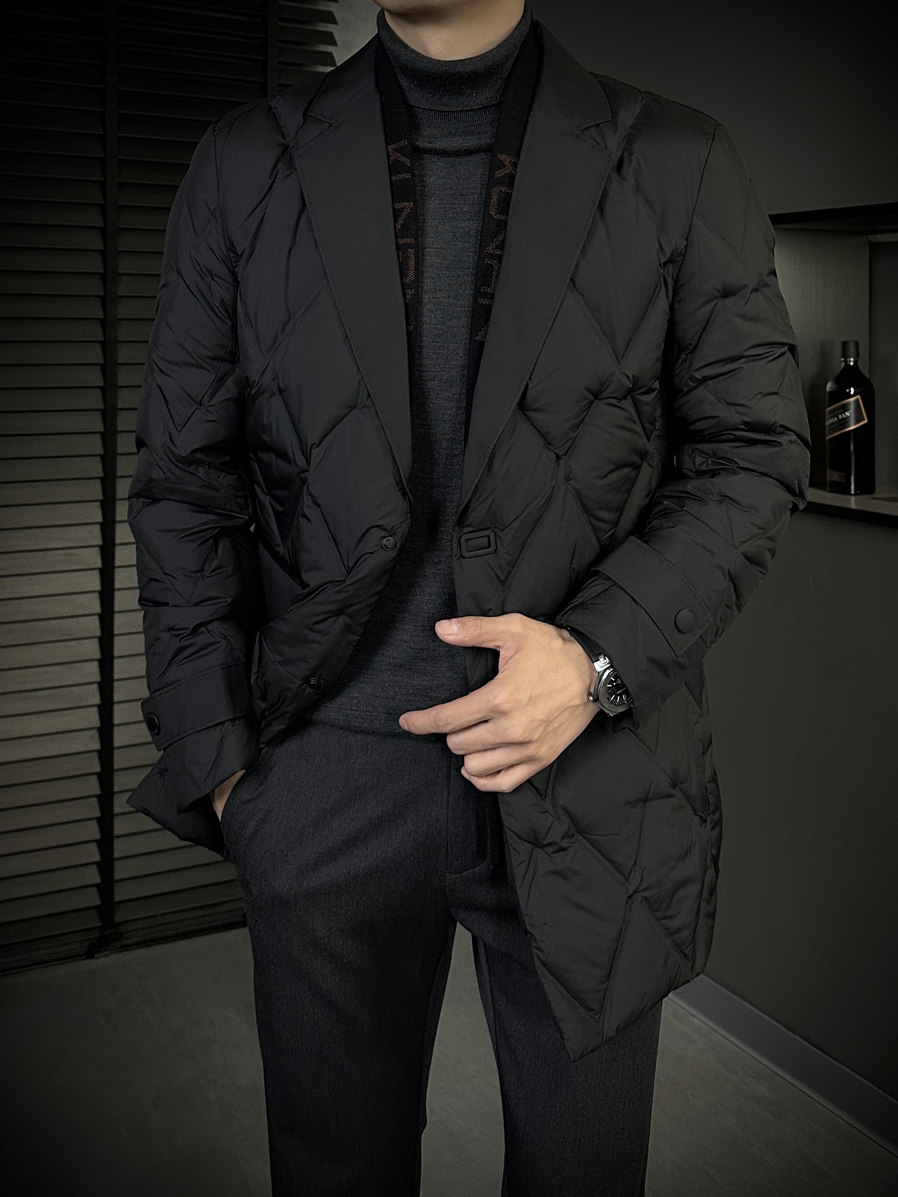 KING&GUCH【白鸭绒✚石墨烯】秋冬季休闲百搭可拆卸领羽绒服82739