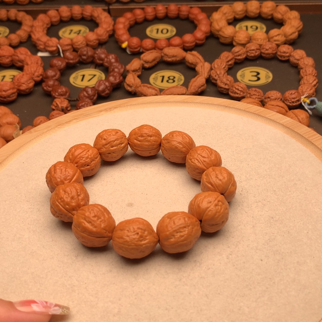 文玩核桃手串橘子糖