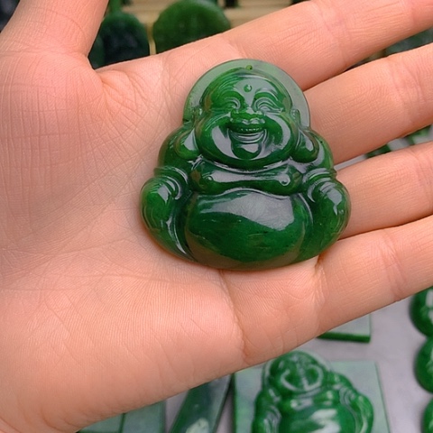 未镶嵌和田玉挂件黛*佛公