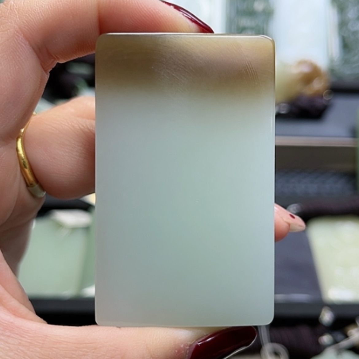 【闪购商品】和田玉颈饰未镶嵌对**歌