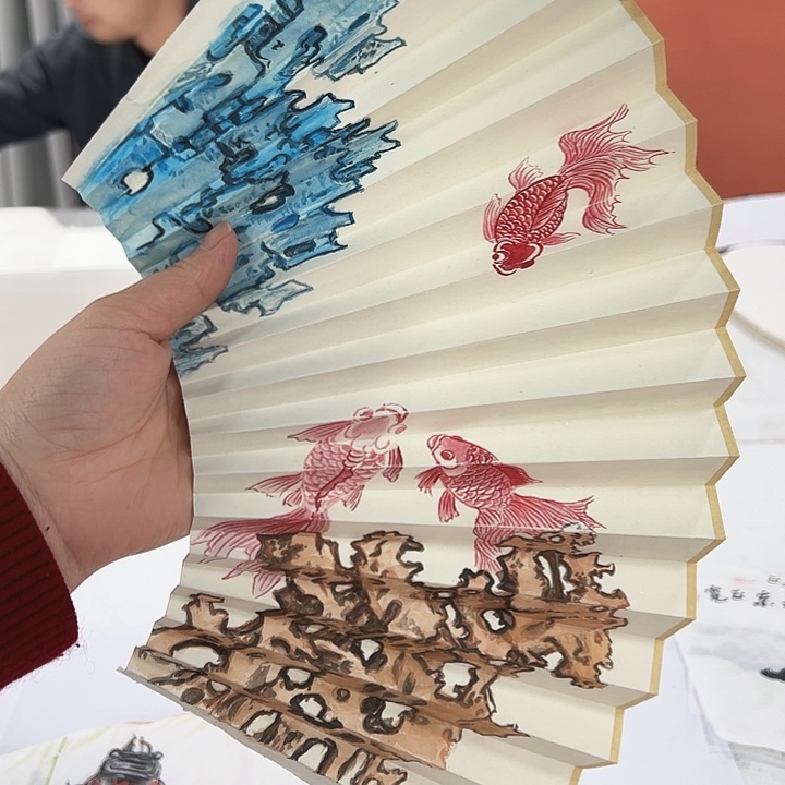 国画亚*朱陆军国画扇面