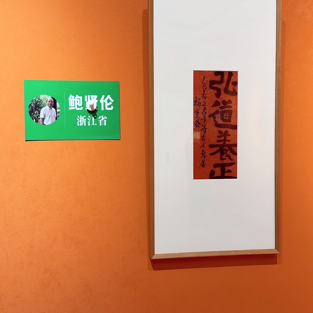 书法且***?鲍老师书法作品