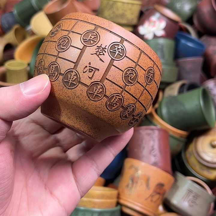 紫砂茶杯全手工紫砂主人杯