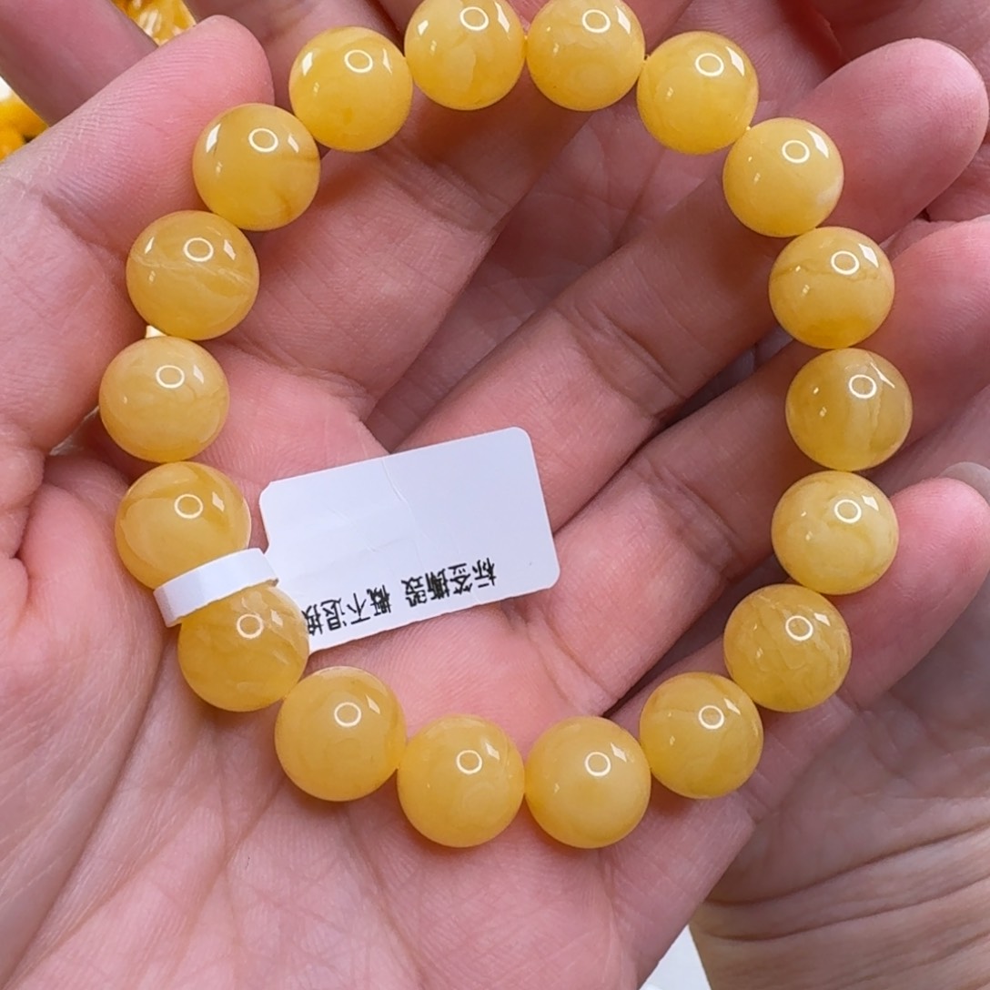 蜜蜡毛衣链未镶嵌