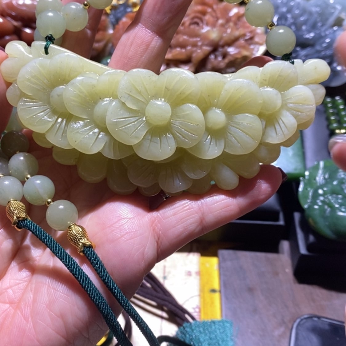 【闪购商品】岫玉毛衣链未镶嵌