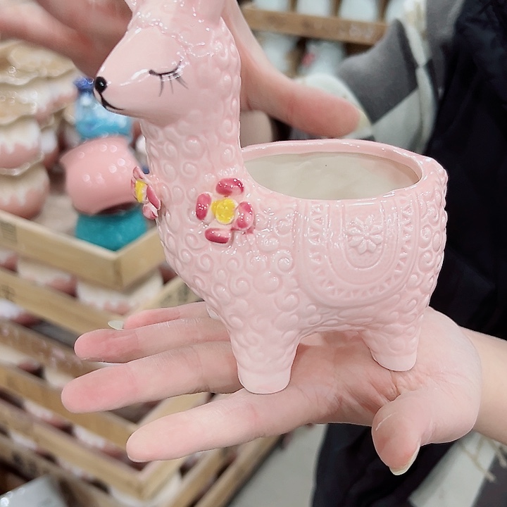 有孔.凑满10元发货多肉陶瓷花盆！