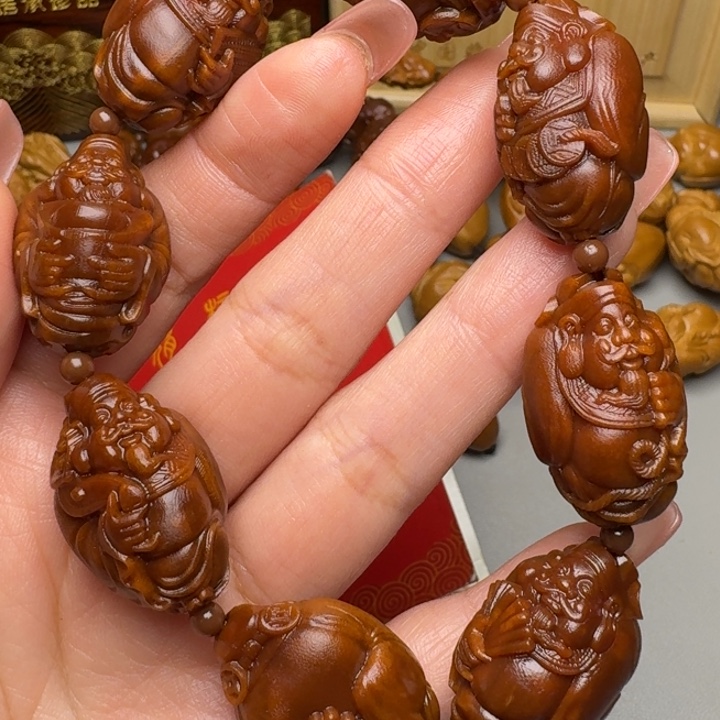 橄榄核手串/手链八大财神