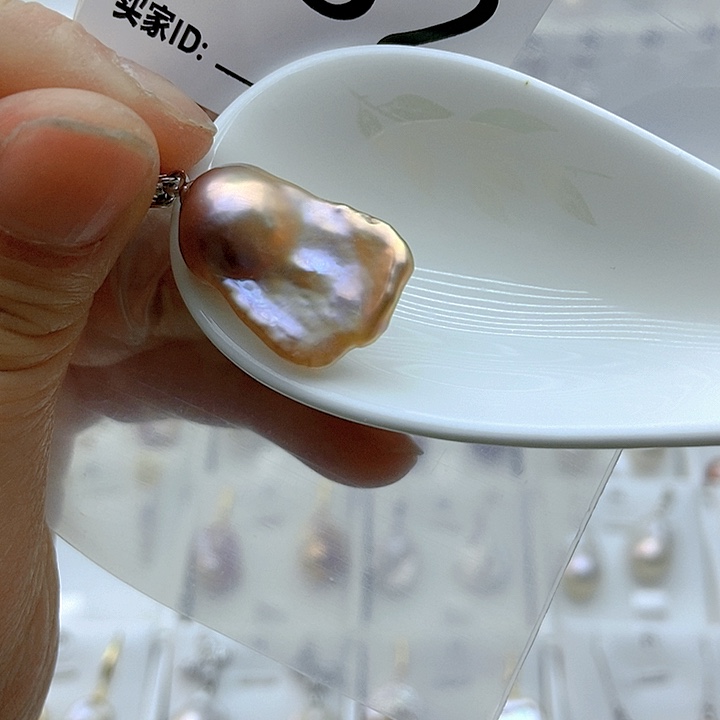 淡水珍珠颈饰银S925镶嵌