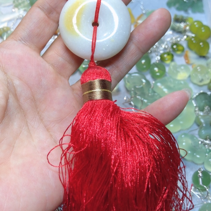 【闪购商品】蛇纹石玉耳环未镶嵌