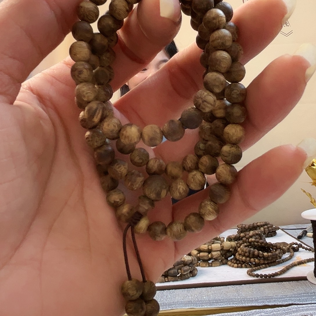 沉香手串棋楠陆河卡6mm