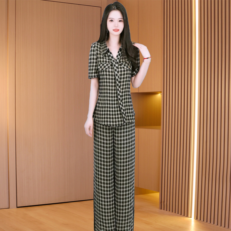 【上衣+裤子】优雅新款气质时尚大气减龄休闲收腰显瘦套裤25932-ASJ