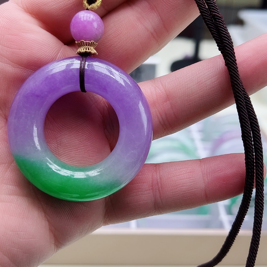 翡翠吊坠(赠链)银S925镶嵌