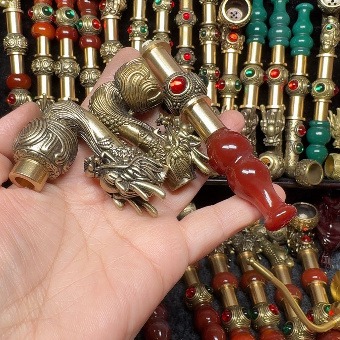 黄铜烟锅加香烟锅