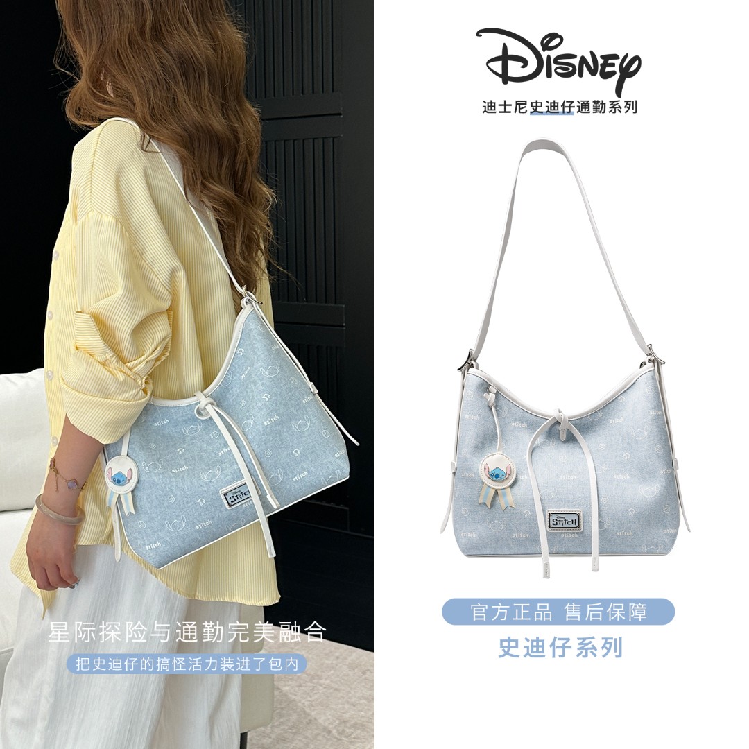 Disney/迪士尼【史迪仔正品限定托特包】史迪奇系列手提单肩斜挎包