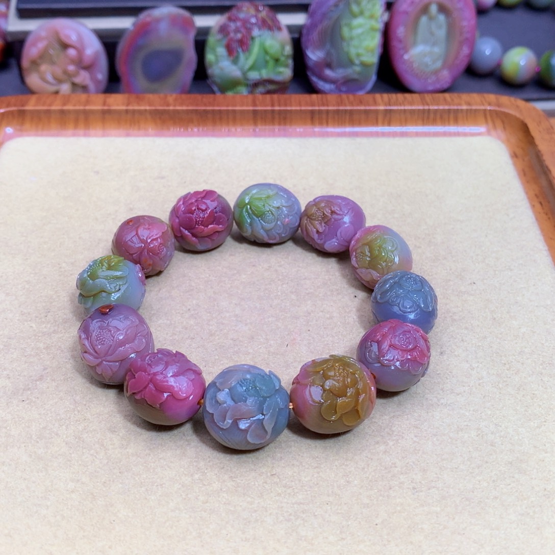 手链玛瑙未镶嵌盐源特价