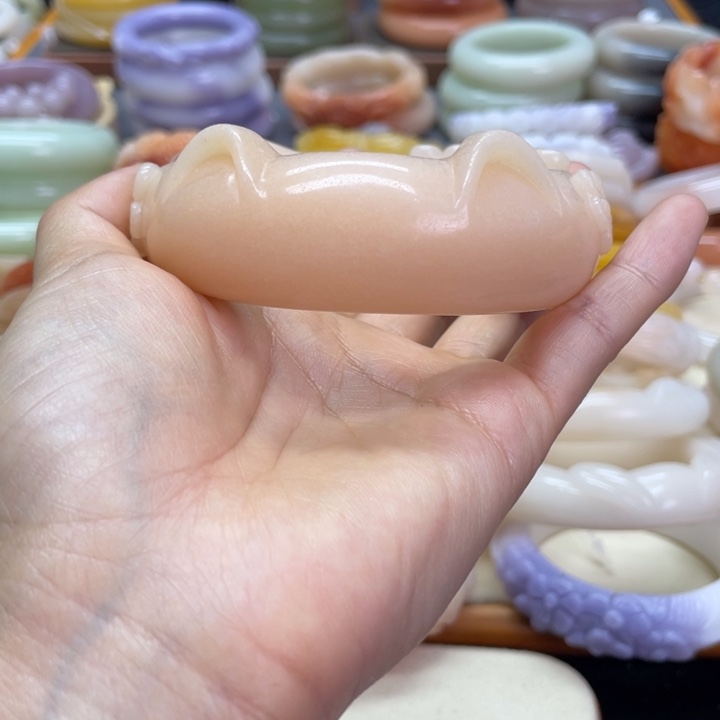 未镶嵌石英岩玉珠宝奇石祁****鱼