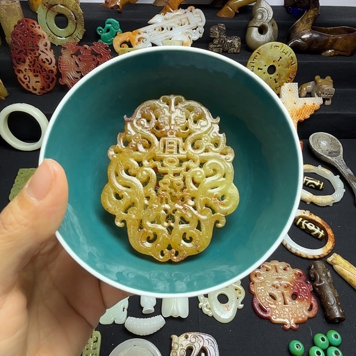 淼***亭瓷片精美摆件摆件