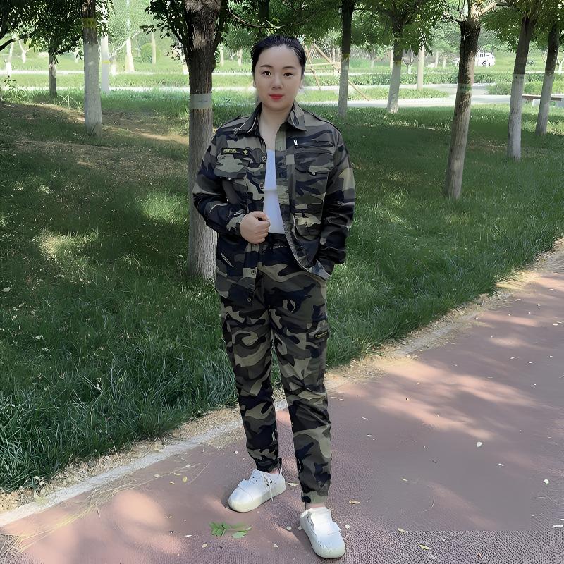 夏季迷彩服工作服套装男耐磨建筑工地干活汽修工厂车间上班劳保服