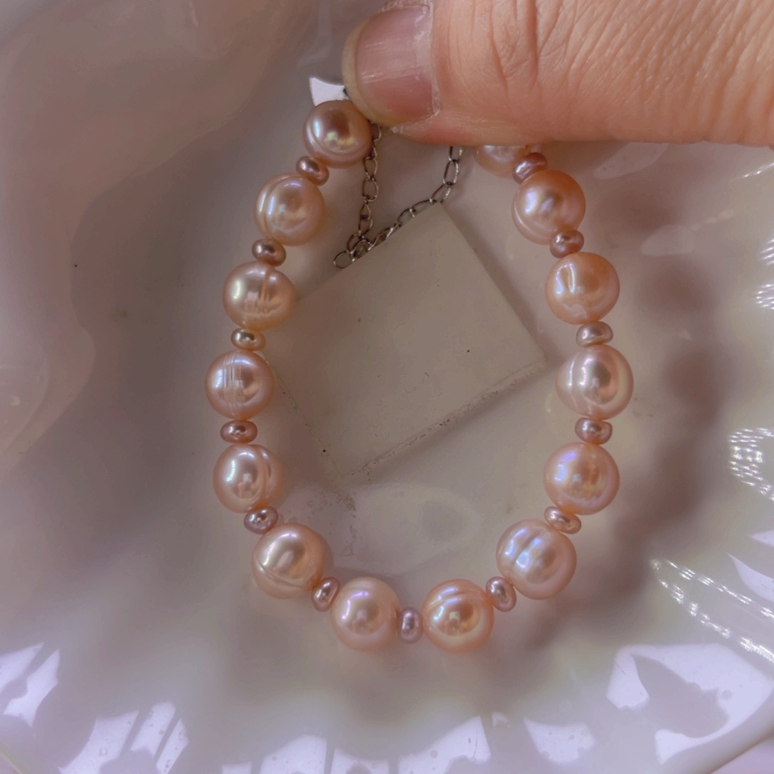 淡水珍珠手绳合金