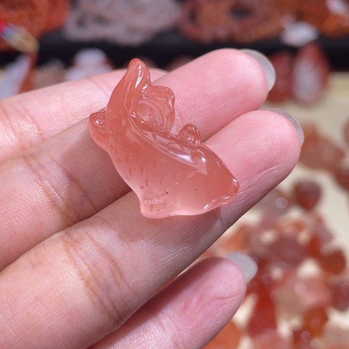 南红玛瑙锦鲤未镶嵌909