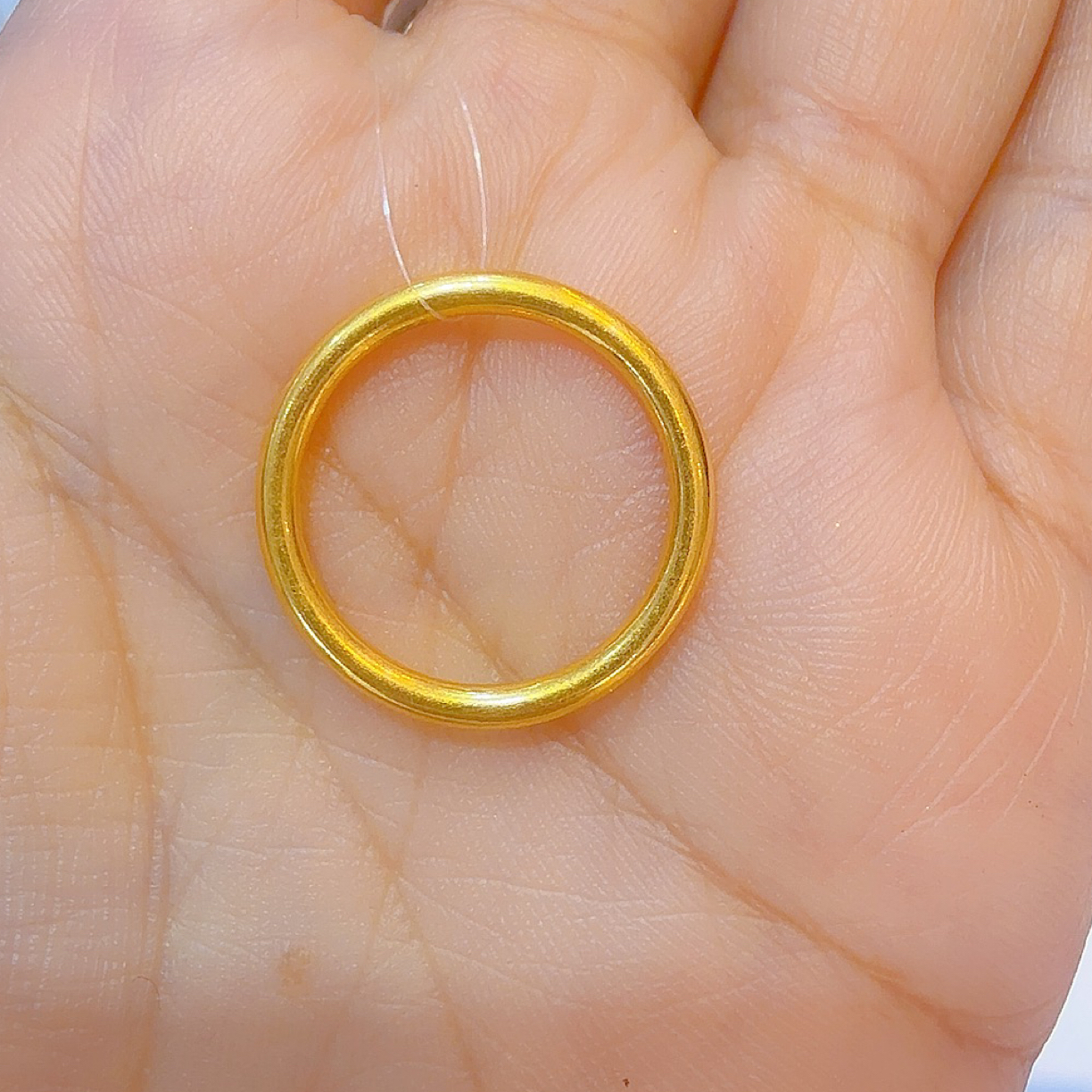 足金戒指圈简约大气款