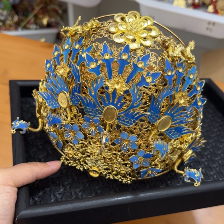 醋酸铁合金鹅毛仿点翠有瑕