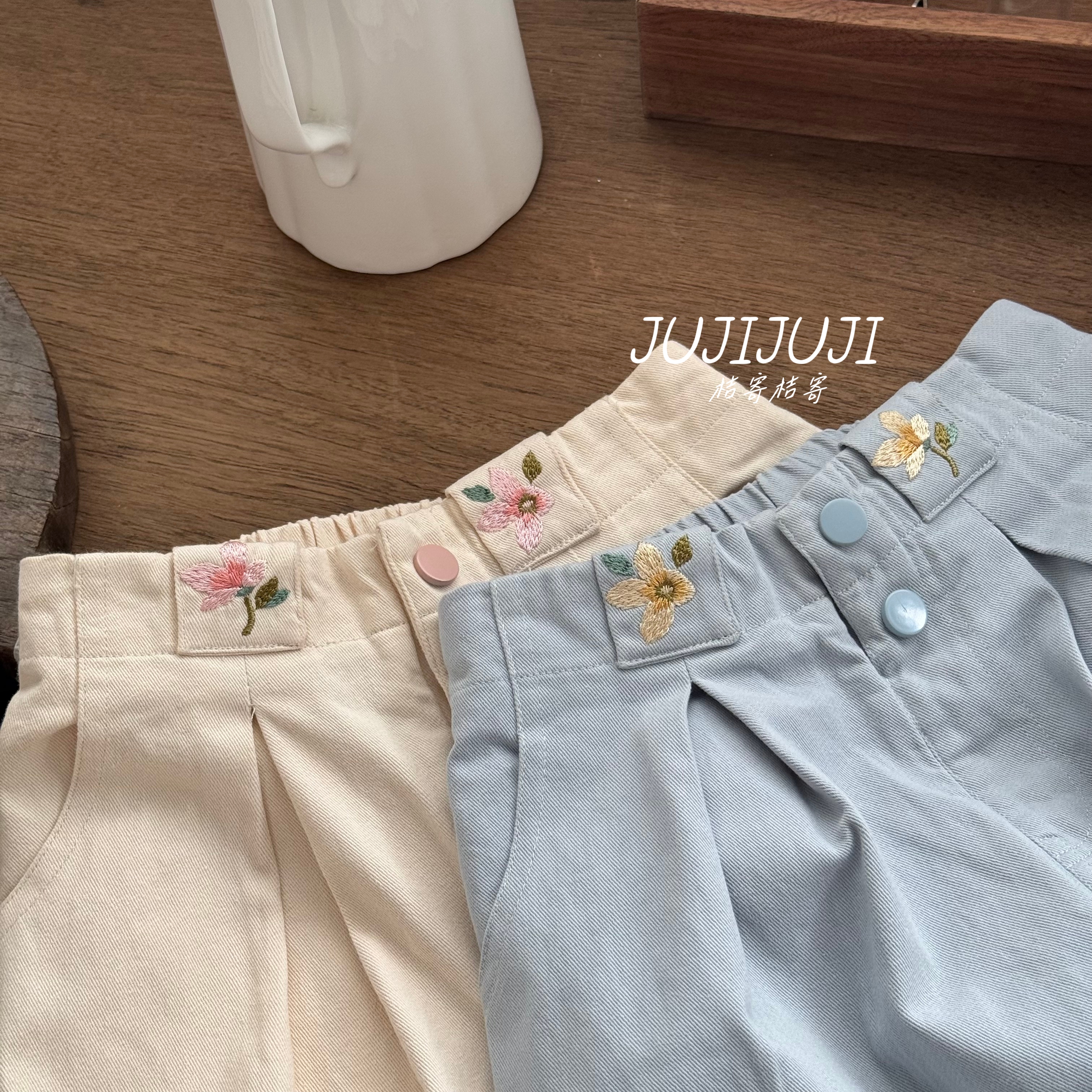 JUJI橘寄-秋款上新【凡尔赛】法式复古百搭女童休闲裤A82010