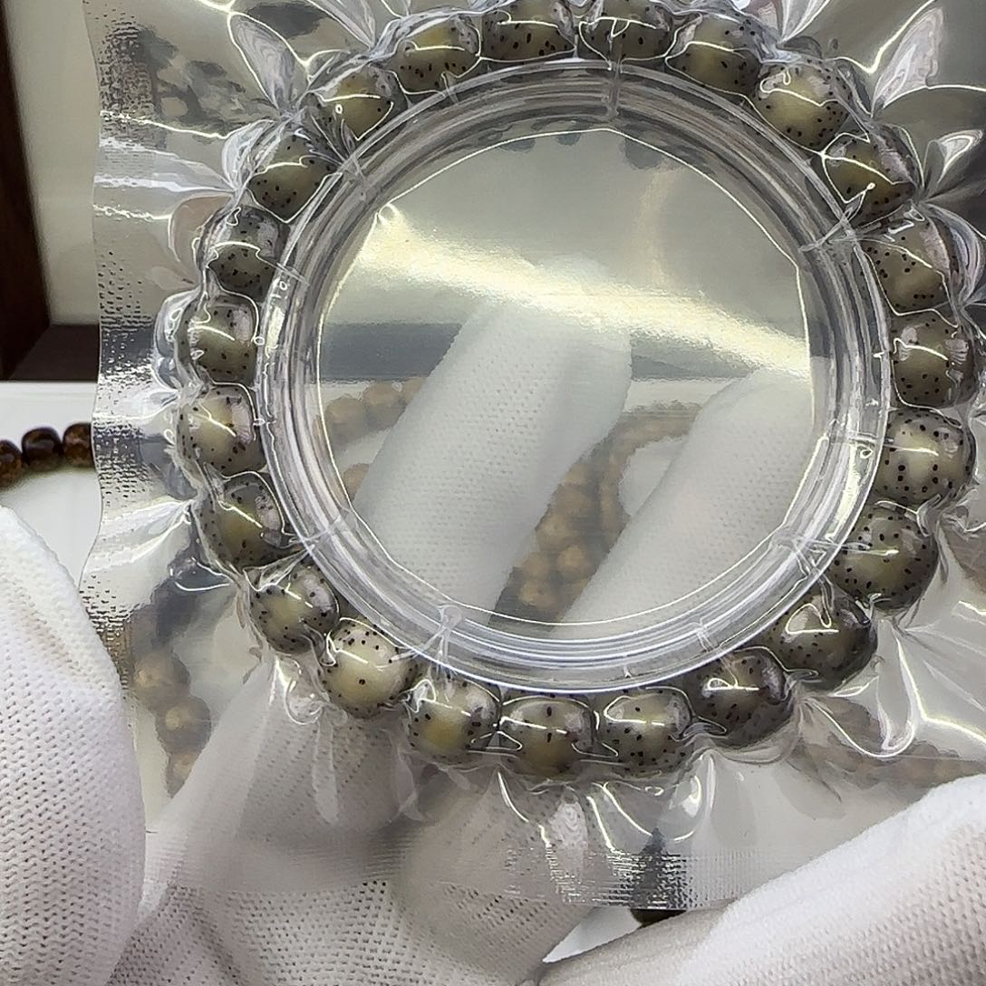 星月菩提手串卡10灰冰侧留白