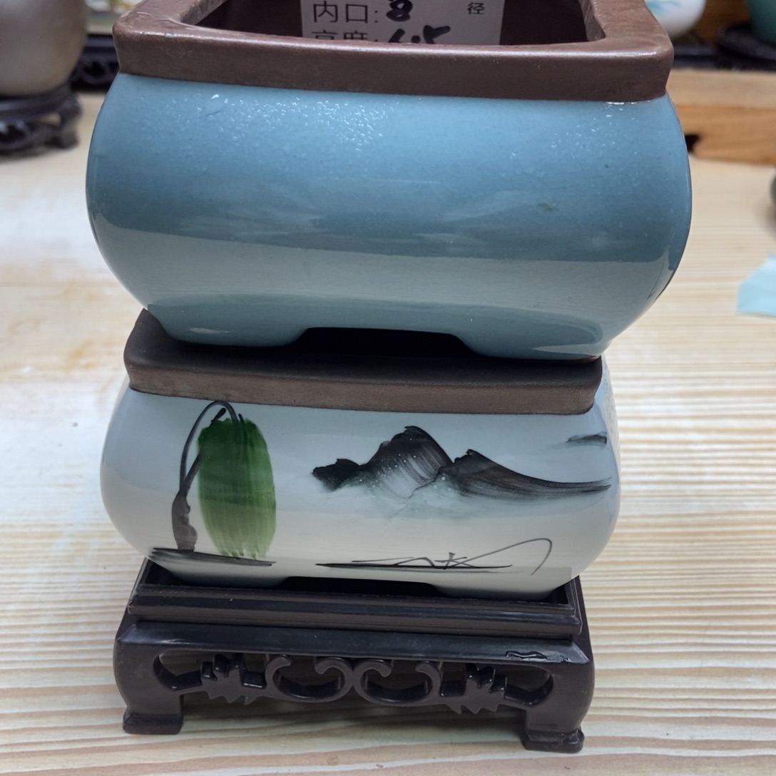 瓷片陶瓷花盆陶瓷艺术