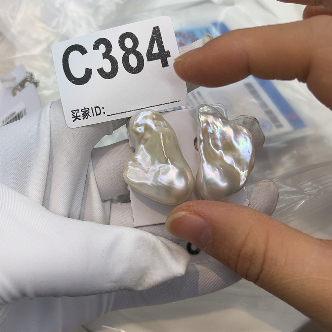 淡水珍珠耳饰银S925镶嵌