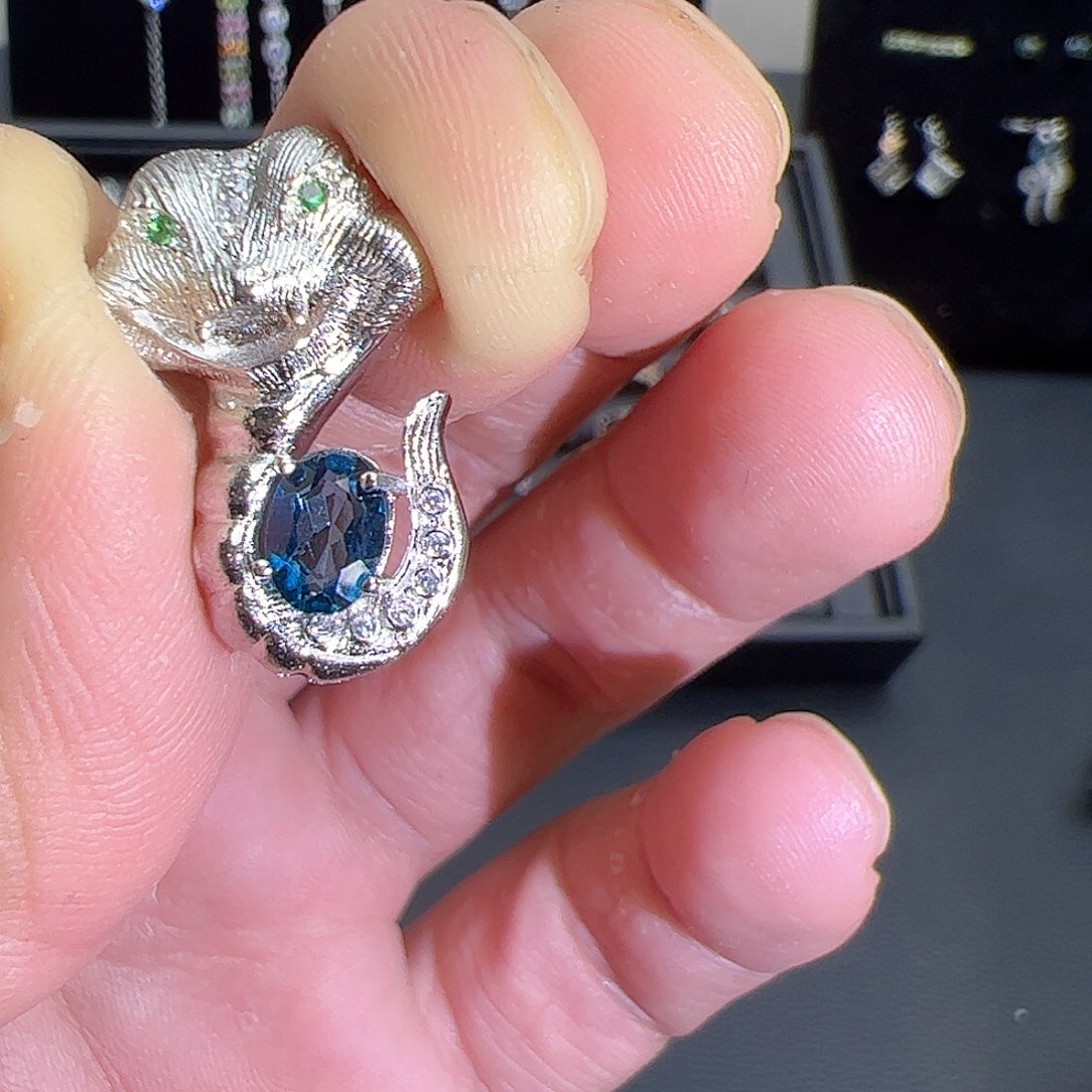 紫晶珠宝半成品银S925镶嵌