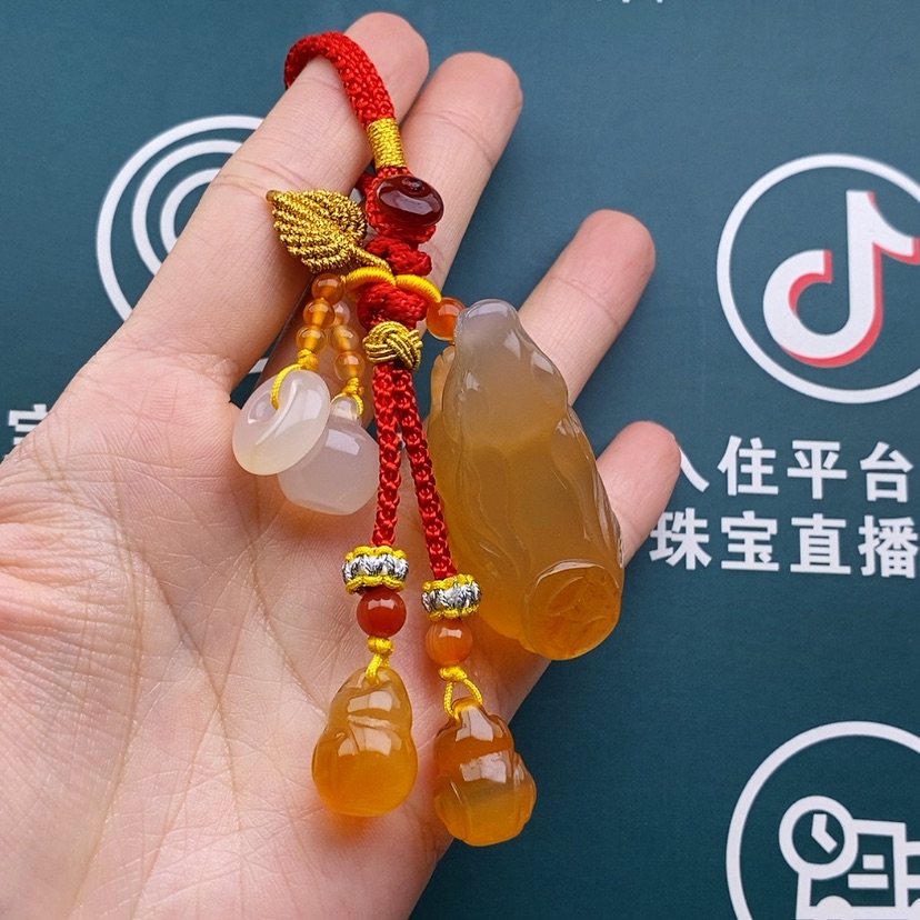 【闪购商品】玛瑙/玉髓车挂未镶嵌