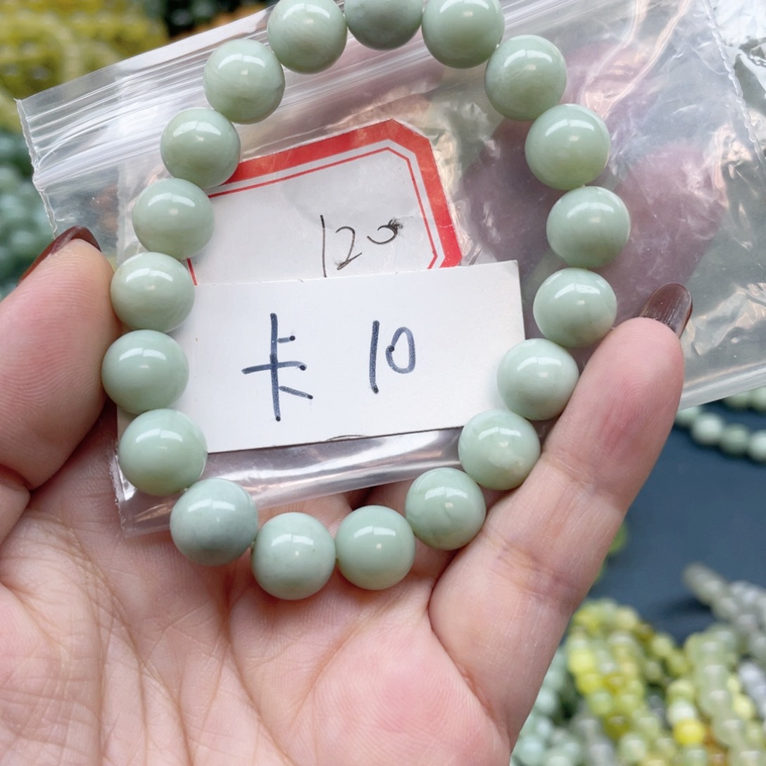 未镶嵌蛇纹石玉手链