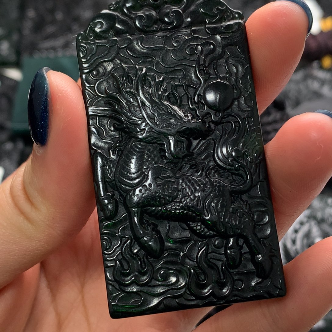 天然a货钢琴黑挂件