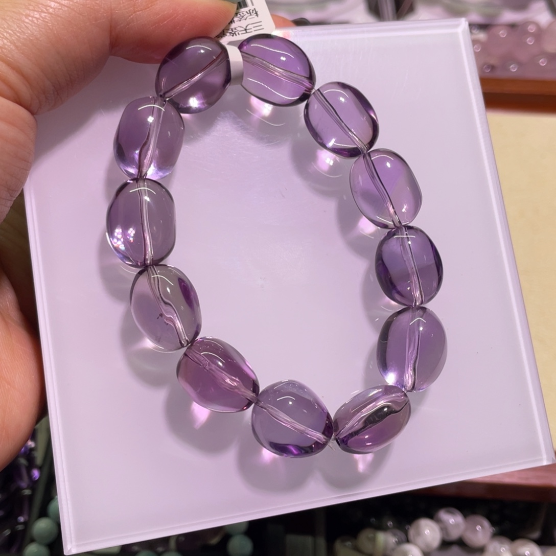 黑***后水晶手链未镶嵌紫水晶