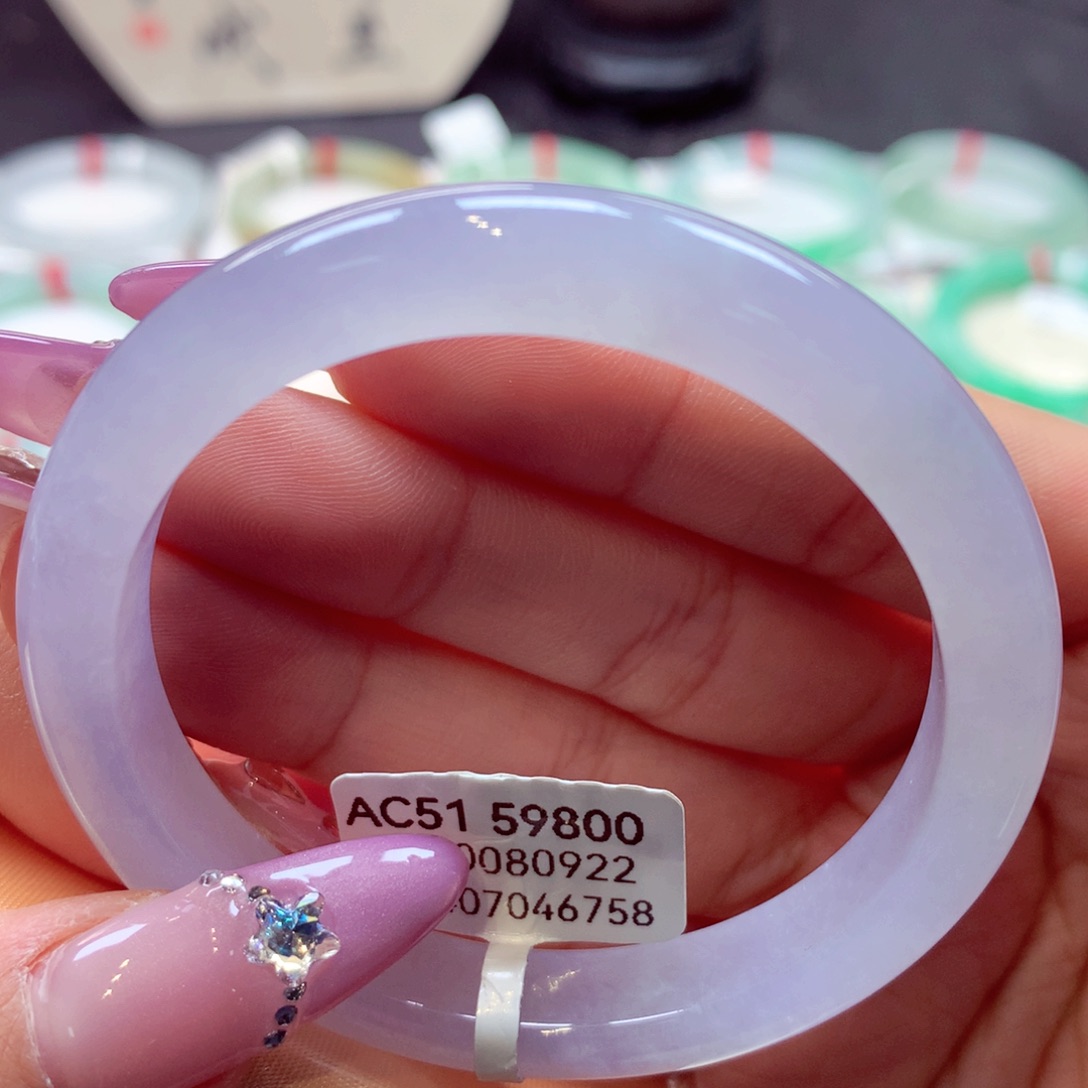 翡翠手镯未镶嵌正圈29号66