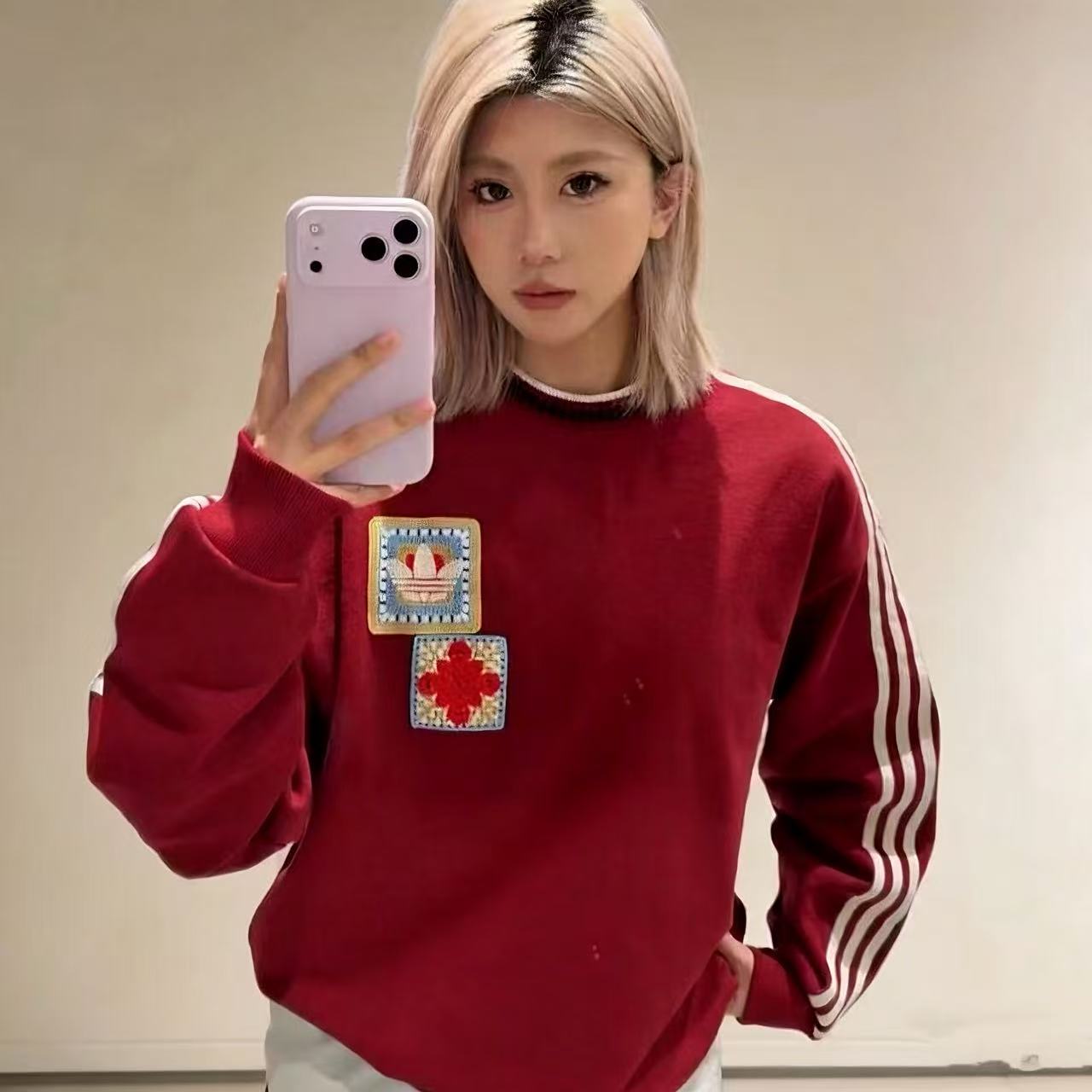 ADIDAS CRAFTED REWNECKJUMPER新年款卫衣套头衫休闲上衣KU1423