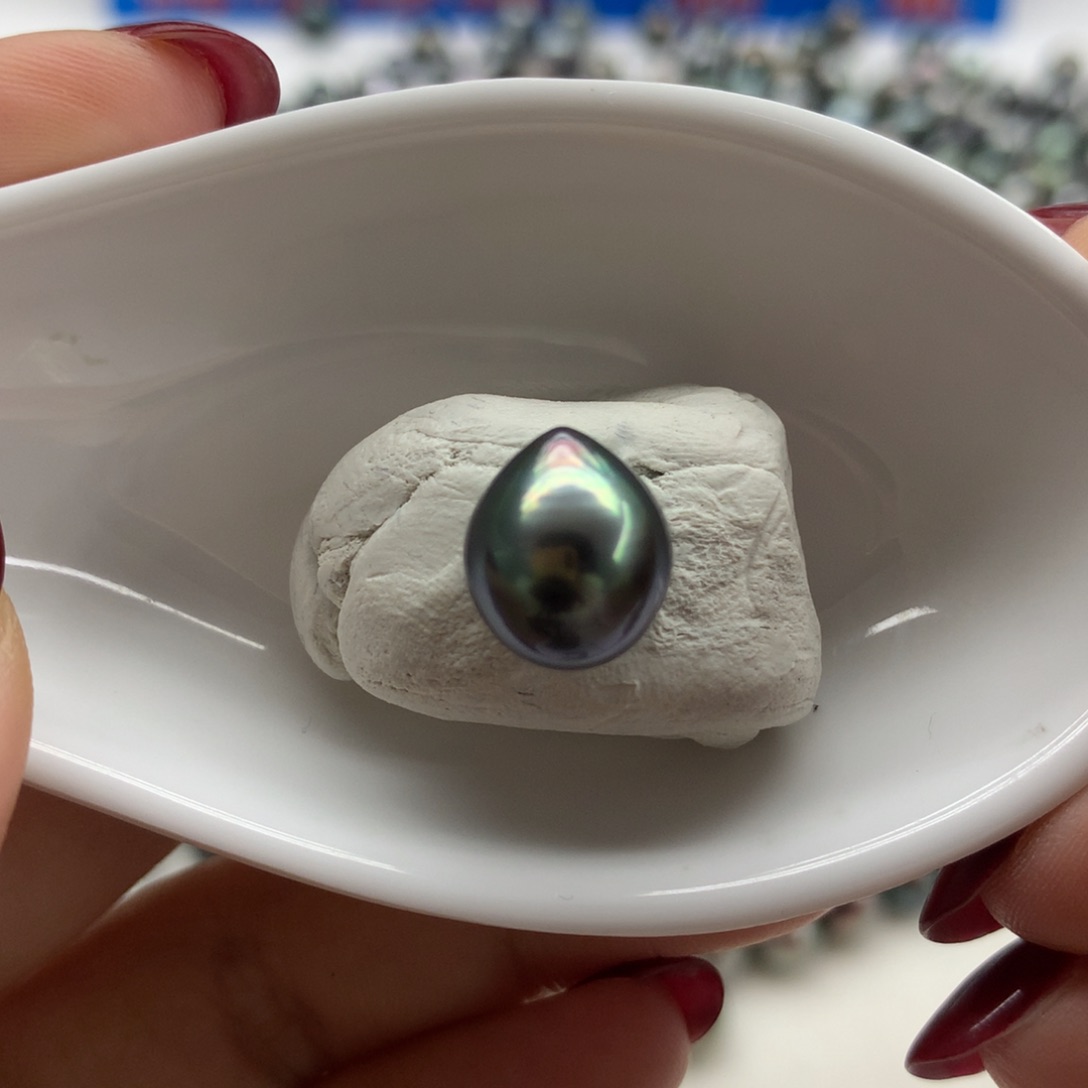 海水珍珠裸珠未镶嵌9.6水滴