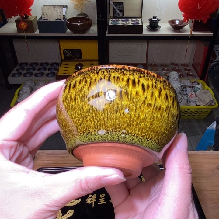 茶盏不带礼盒，建盏主人杯