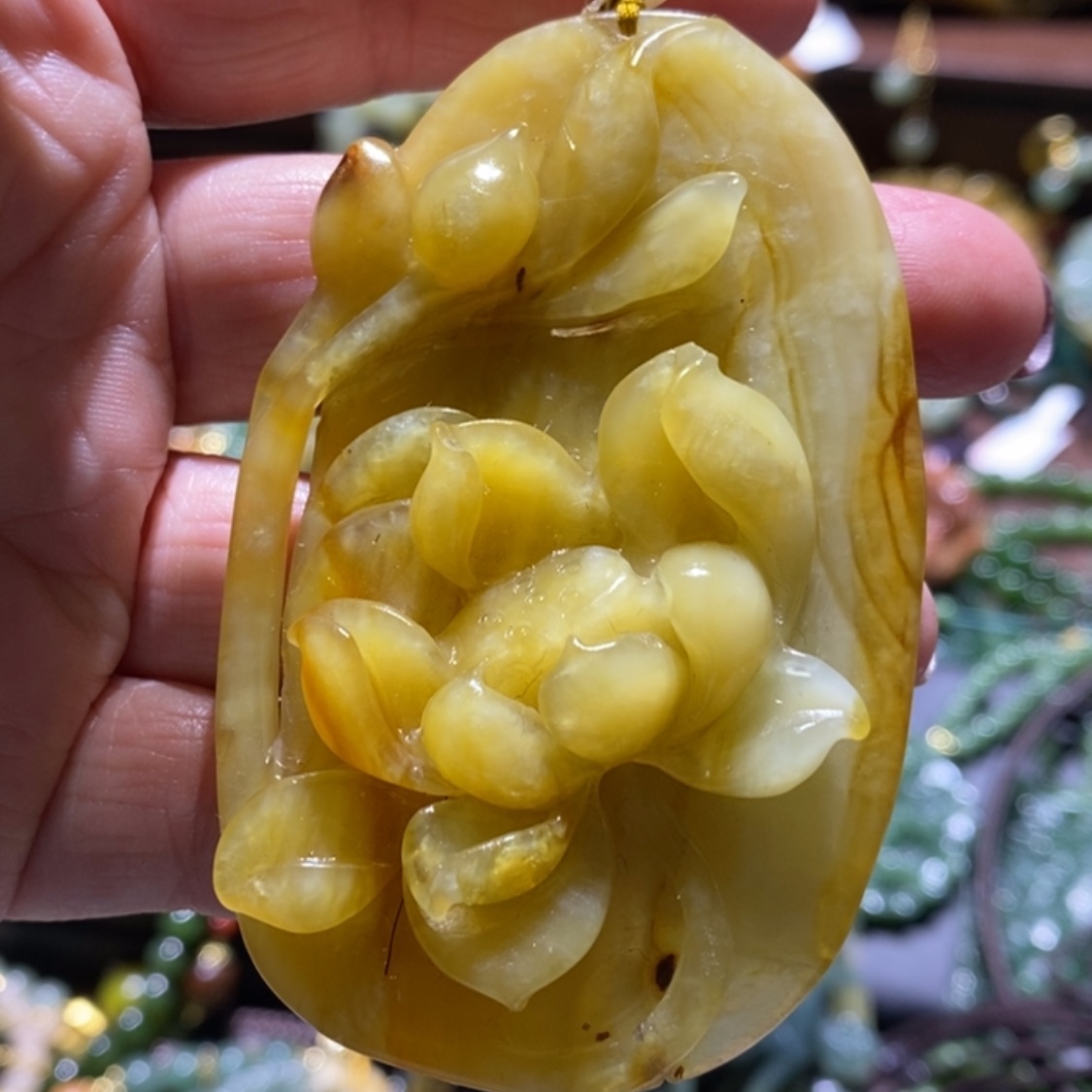【闪购商品】岫玉毛衣链未镶嵌