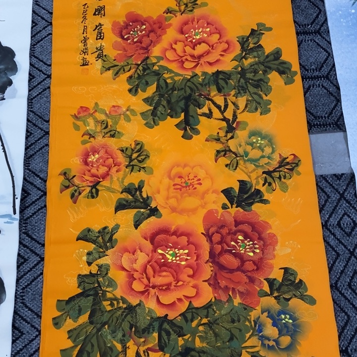 枕书斋画廊的直播间
