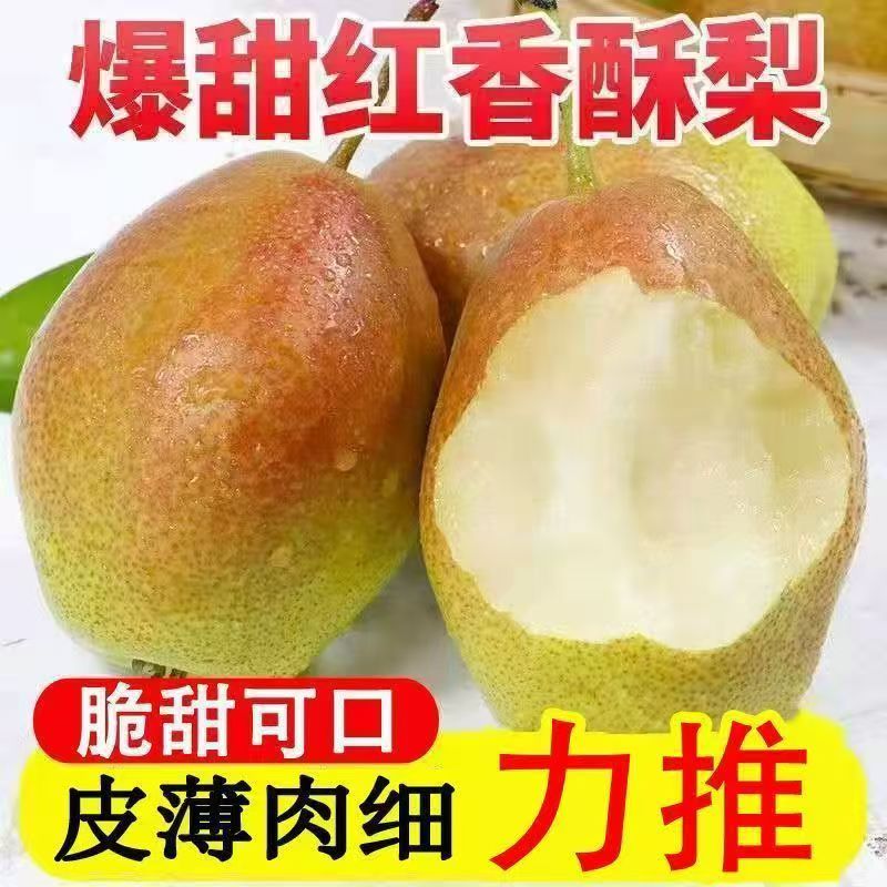 【酥脆香甜】山西脆甜香梨果园现摘红香酥梨整箱包邮