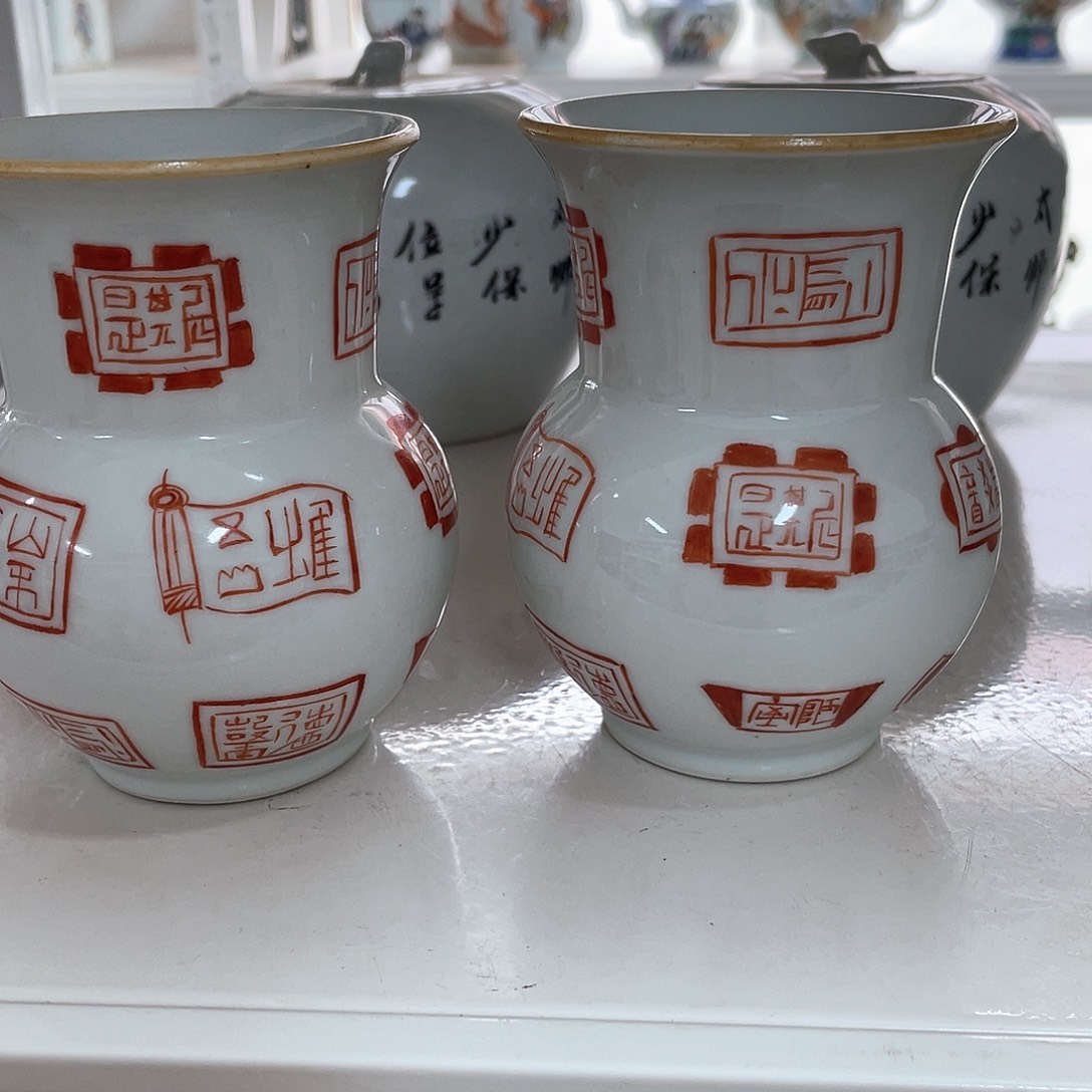 手绘陶瓷作品欣赏仿古